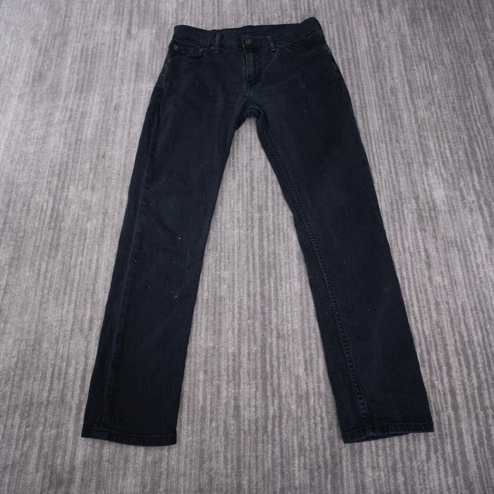 Levi's 511 Slim Fit Jeans Mens 30x30 Black Good Denim Pants 04511-4406